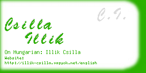 csilla illik business card